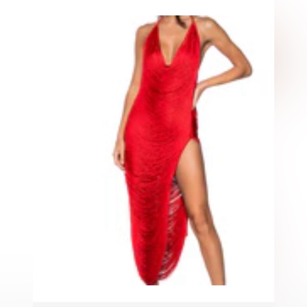 AKIRA Red Asymmetrical Dress